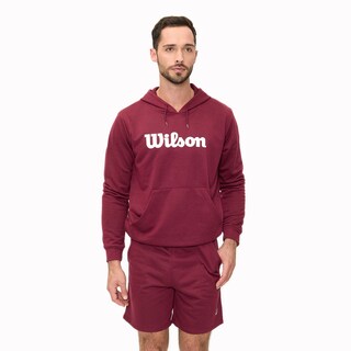 Foto 1 | Sudadera Estampada Wilson Con Gorro French Terry Para Hombre