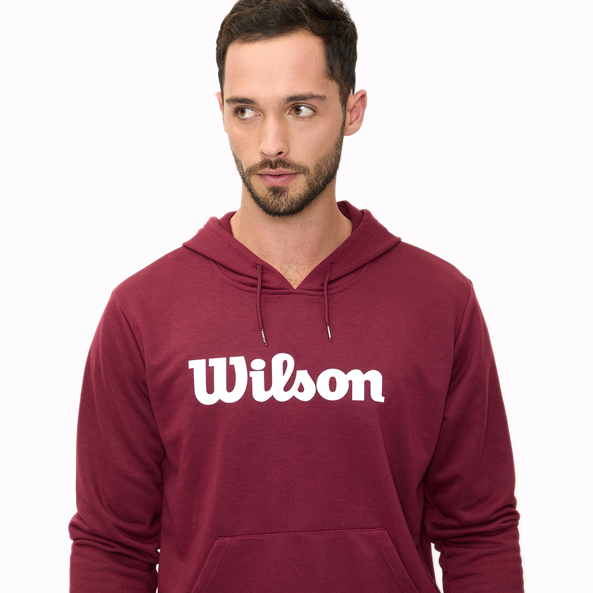 Foto 4 | Sudadera Estampada Wilson Con Gorro French Terry Para Hombre