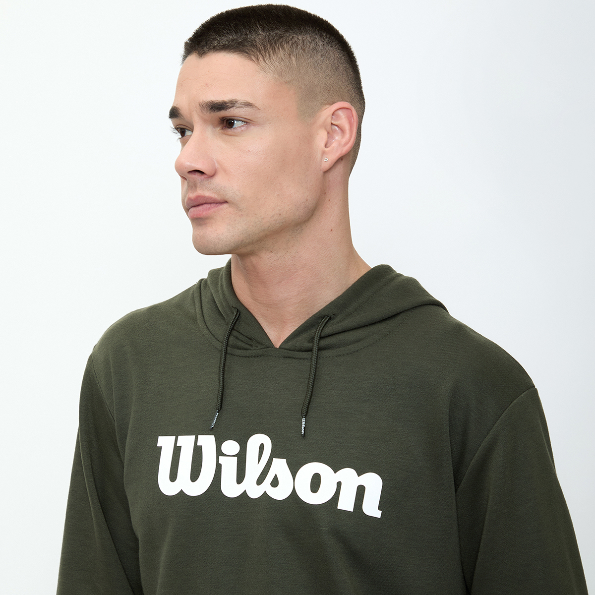 Foto 3 | Sudadera Estampada Wilson Con Gorro French Terry Para Hombre