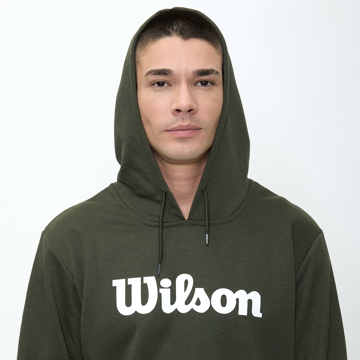 Foto 4 | Sudadera Estampada Wilson Con Gorro French Terry Para Hombre