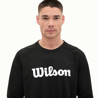 Foto 3 | Sudadera Wilson Estampada Cuello Redondo French Terry para Hombre