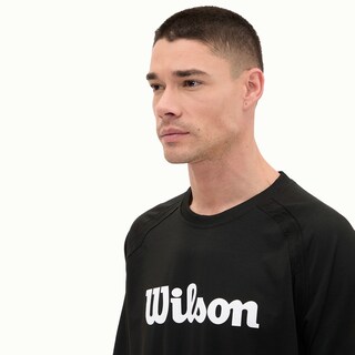 Foto 5 | Sudadera Wilson Estampada Cuello Redondo French Terry para Hombre