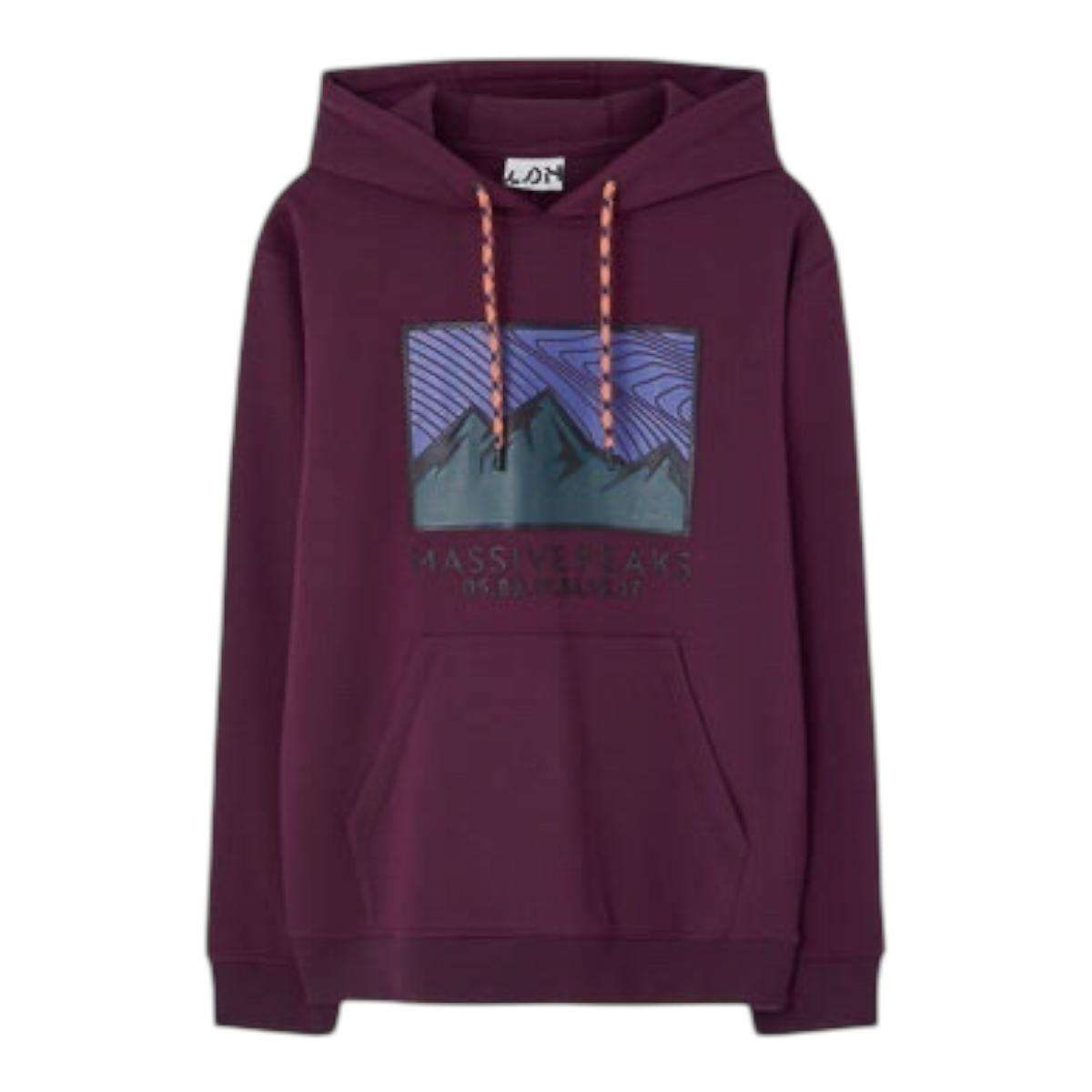 Sudadera Losan Morada con Capucha para Caballero