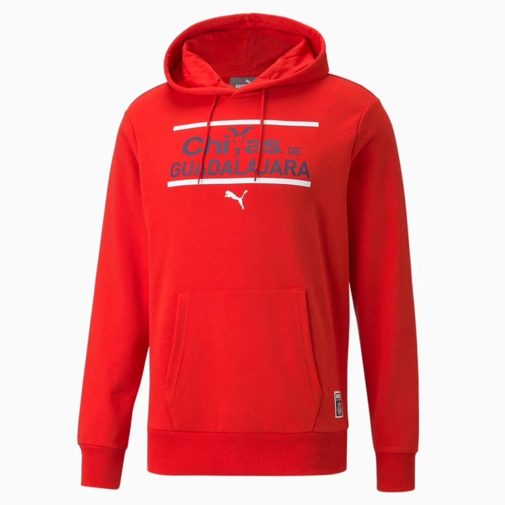 Foto 2 pulgar | Sudadera Puma Chivas FtblCore Roja para Hombre