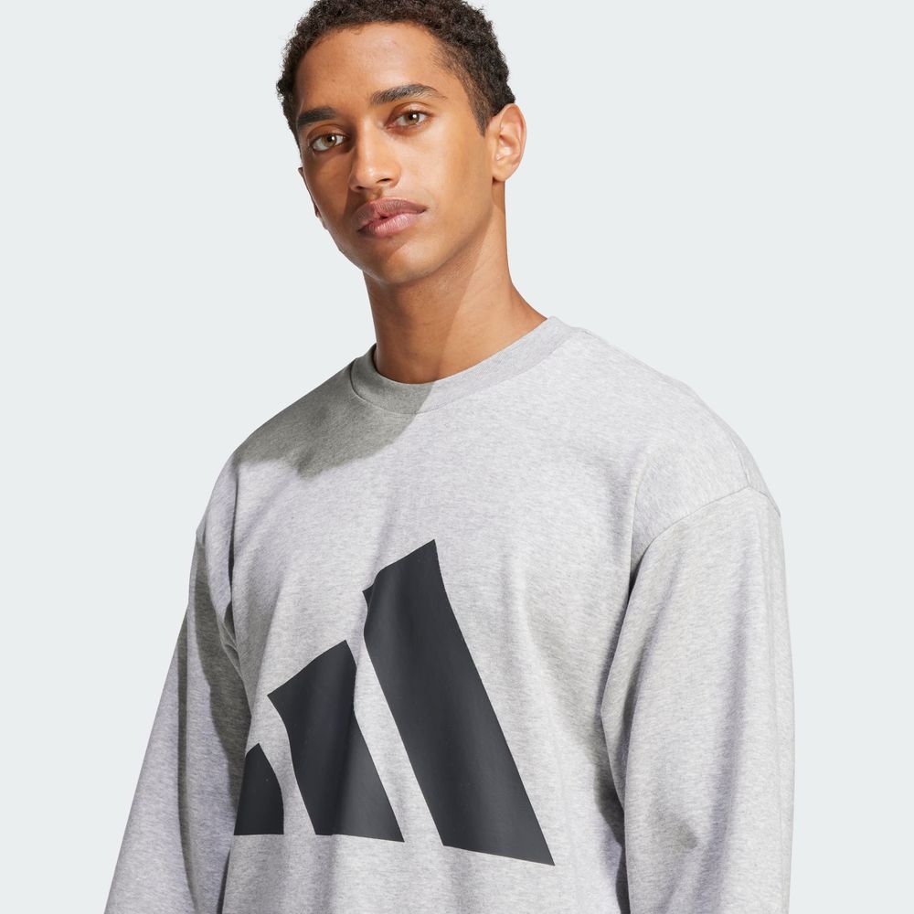 Foto 6 | M Bl Ft Swt Adidas Gris Hombre