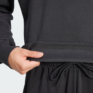 Foto 6 | Sudadera Essentials 3 Franjas Felpa Francesa Adidas Negro Hombre