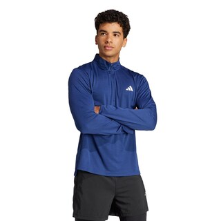 Foto 2 | Playera De Entrenamiento Manga Larga Train Essentials Adidas Azul Hombre