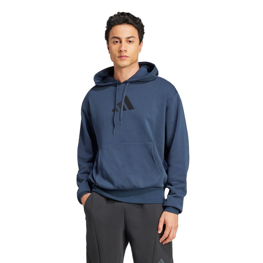 Foto 2 | Sudadera con Gorro All-Gym Category Pump Cover Adidas Azul Unisex