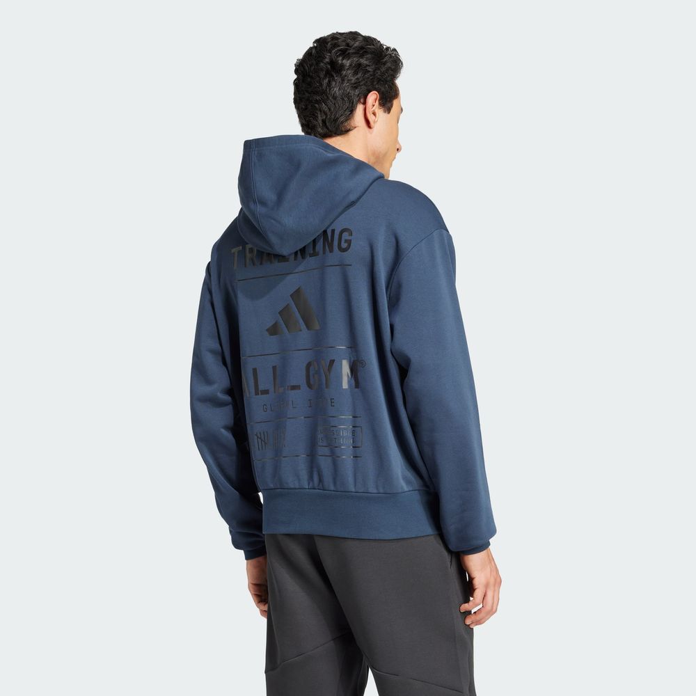 Foto 5 pulgar | Sudadera con Gorro All-Gym Category Pump Cover Adidas Azul Unisex