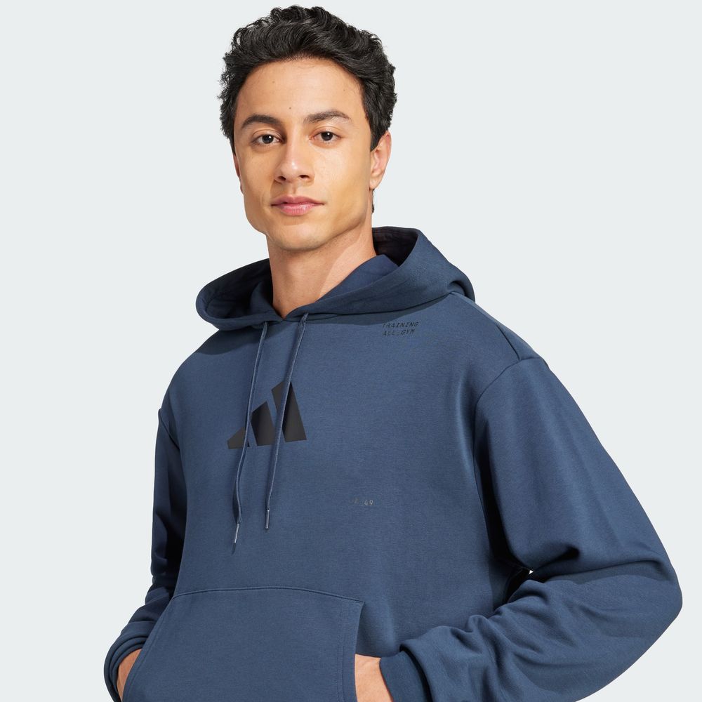 Foto 8 pulgar | Sudadera con Gorro All-Gym Category Pump Cover Adidas Azul Unisex