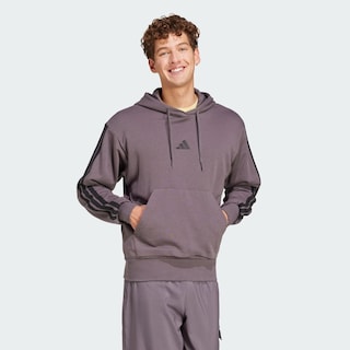 Foto 5 | Polerón Con Capucha Essentials 3 Tiras Felpa Francesa Adidas Multi Hombre