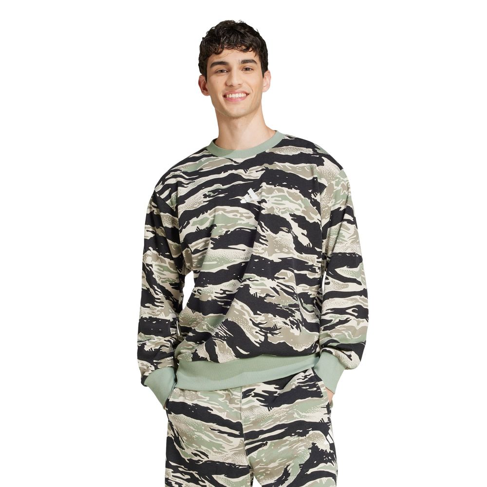 Foto 3 pulgar | Sudadera Adidas Seasonal Essentials Camo para Hombre