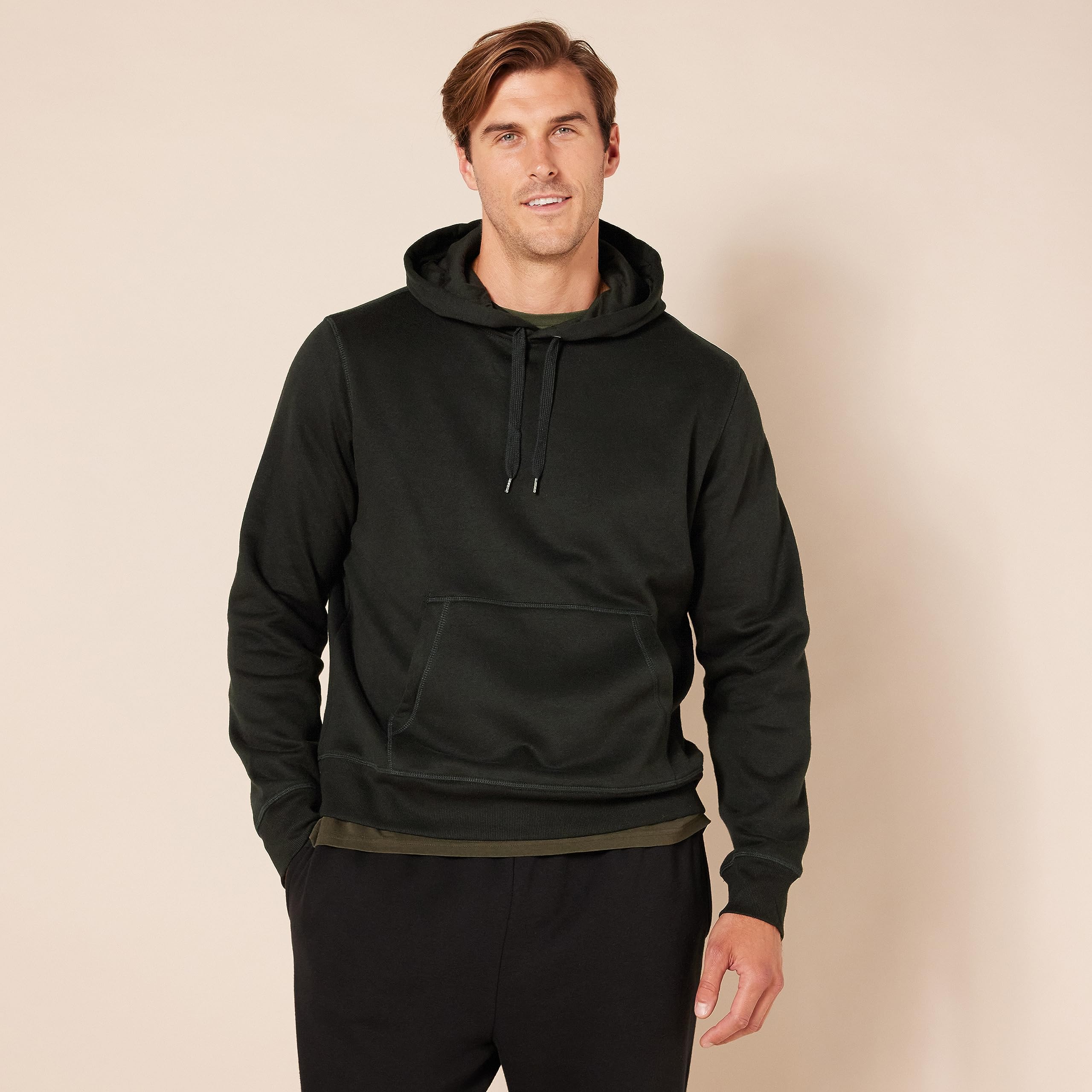 Foto 6 pulgar | Sudadera con Capucha Amazon Essentials Negra para Hombre- Venta Internacional