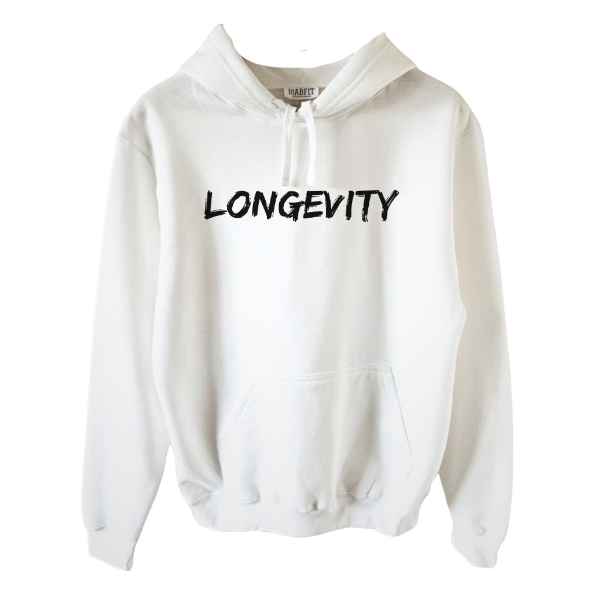 Sudadera Deportiva Longevity | Algodón | Habfit | Blanca