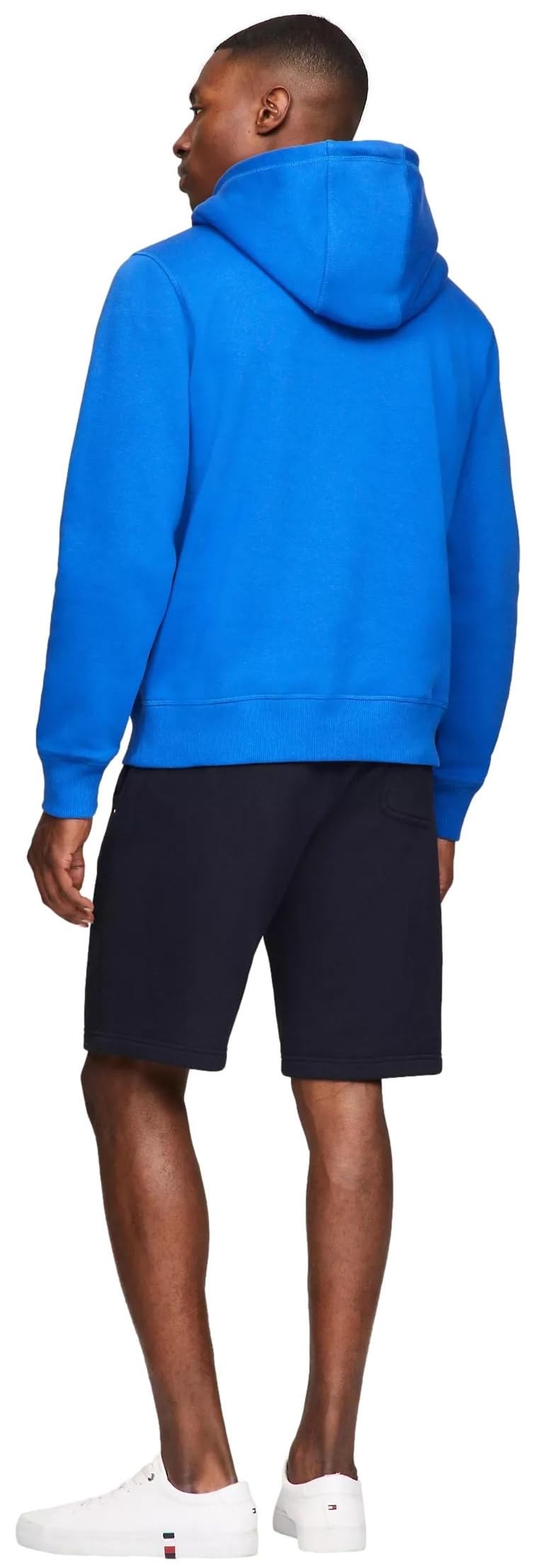 Foto 5 pulgar | Sudadera con Capucha Tommy Hilfiger Logo Bordado Azul para Hombre - Venta Internacional