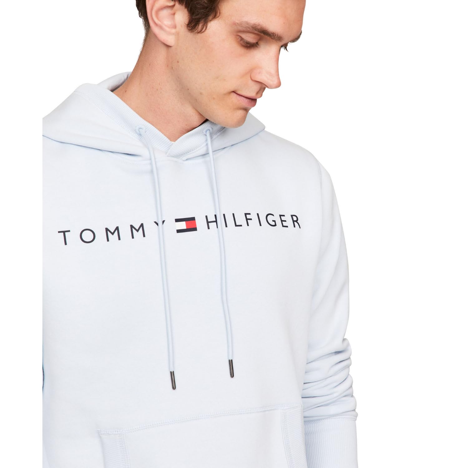 Foto 2 | Sudadera Con Capucha Tommy Hilfiger Logo Para Hombre Breezy Blue - Venta Internacional.