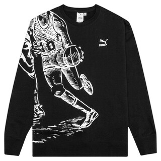 Foto 1 | Sudadera Puma X Joshua Vides Crew Hombre Juvenil Negro