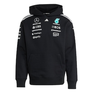 Foto 1 | Sudadera Con Gorro Mercedes- Amg Petronas F1 Team Adidas Negro Hombre