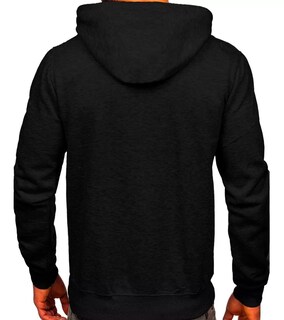 Foto 2 | Sudadera Hombre Con Capucha Deportiva Talla: Chica Eo Safe Imports Esi-18580 Negro