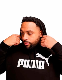 Foto 2 | Sudadera Puma Negro para Hombre