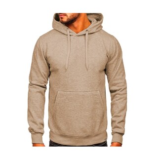 Foto 1 | Sudadera Hombre Con Capucha Deportiva Cafe Claro Talla: Xl Eo Safe Imports Esi-8643 Café