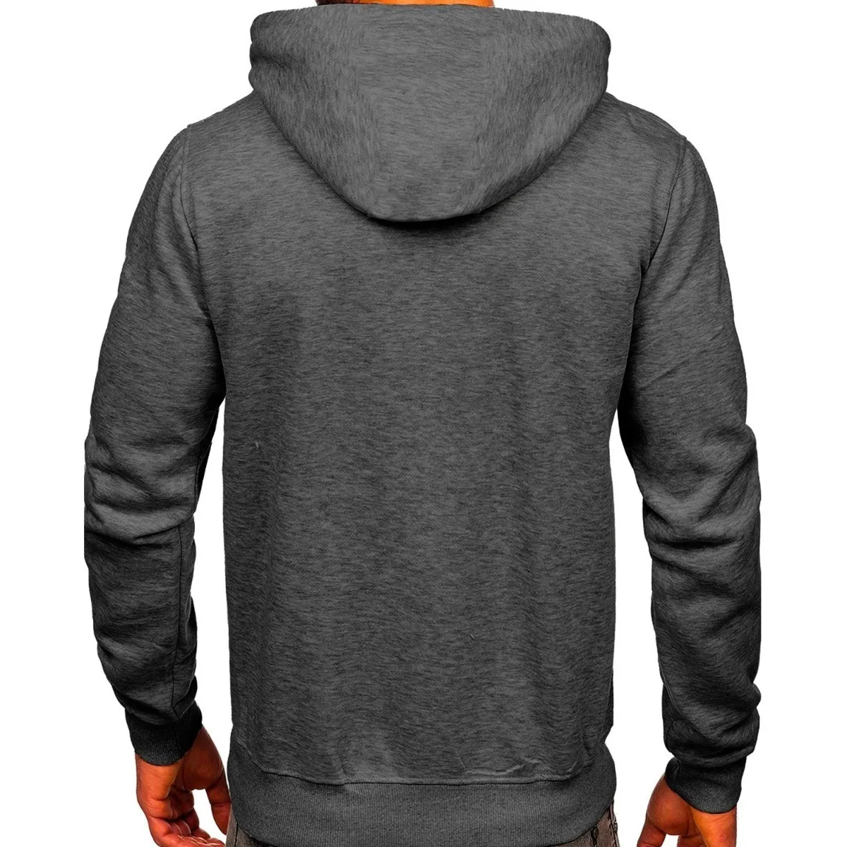 Foto 3 pulgar | Sudadera Hombre Con Capucha Gris Oxford Talla: Xl Eo Safe Imports Esi-18644 Gris