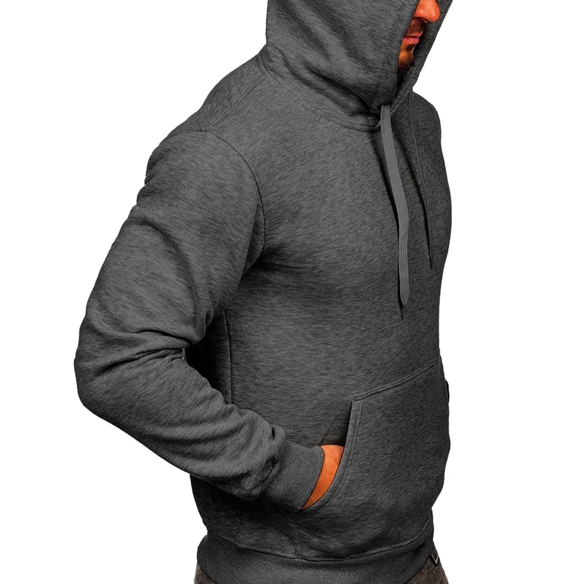 Foto 4 pulgar | Sudadera Hombre Con Capucha Gris Oxford Talla: Xl Eo Safe Imports Esi-18644 Gris