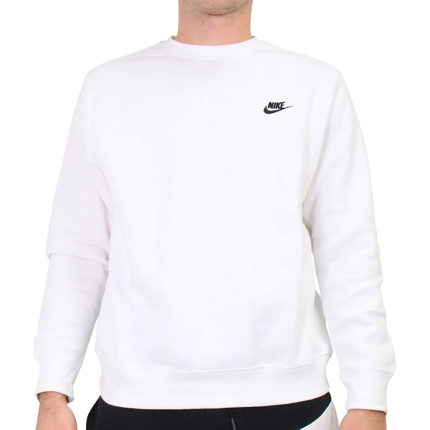 Sudadera Nike Nsw Club Crew Blanca para Hombre - Venta Internacional