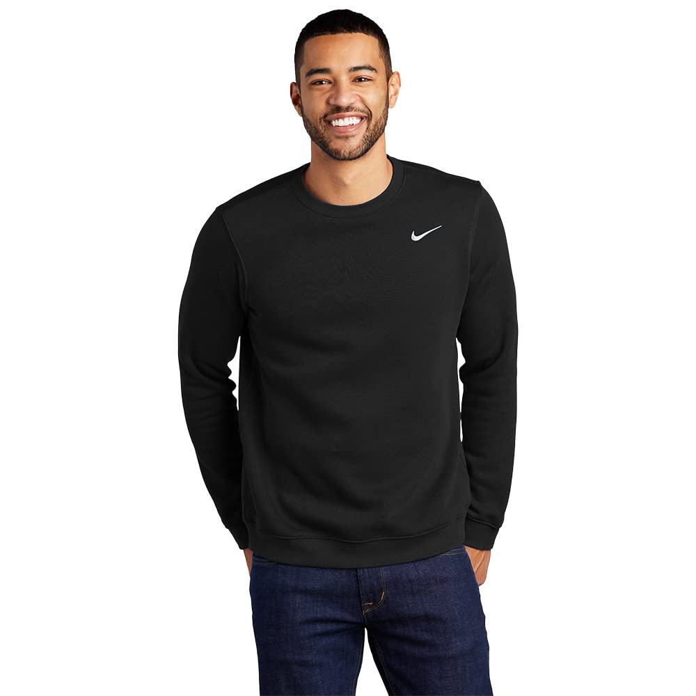 Sudadera Nike Club Crew Negra para Hombre - Venta Internacional