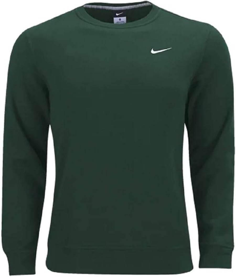Sudadera Nike Club Fleece Crew Verde para Hombre - Venta Internacional