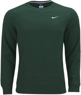 Foto 1 | Sudadera Nike Club Fleece Crew Verde para Hombre - Venta Internacional