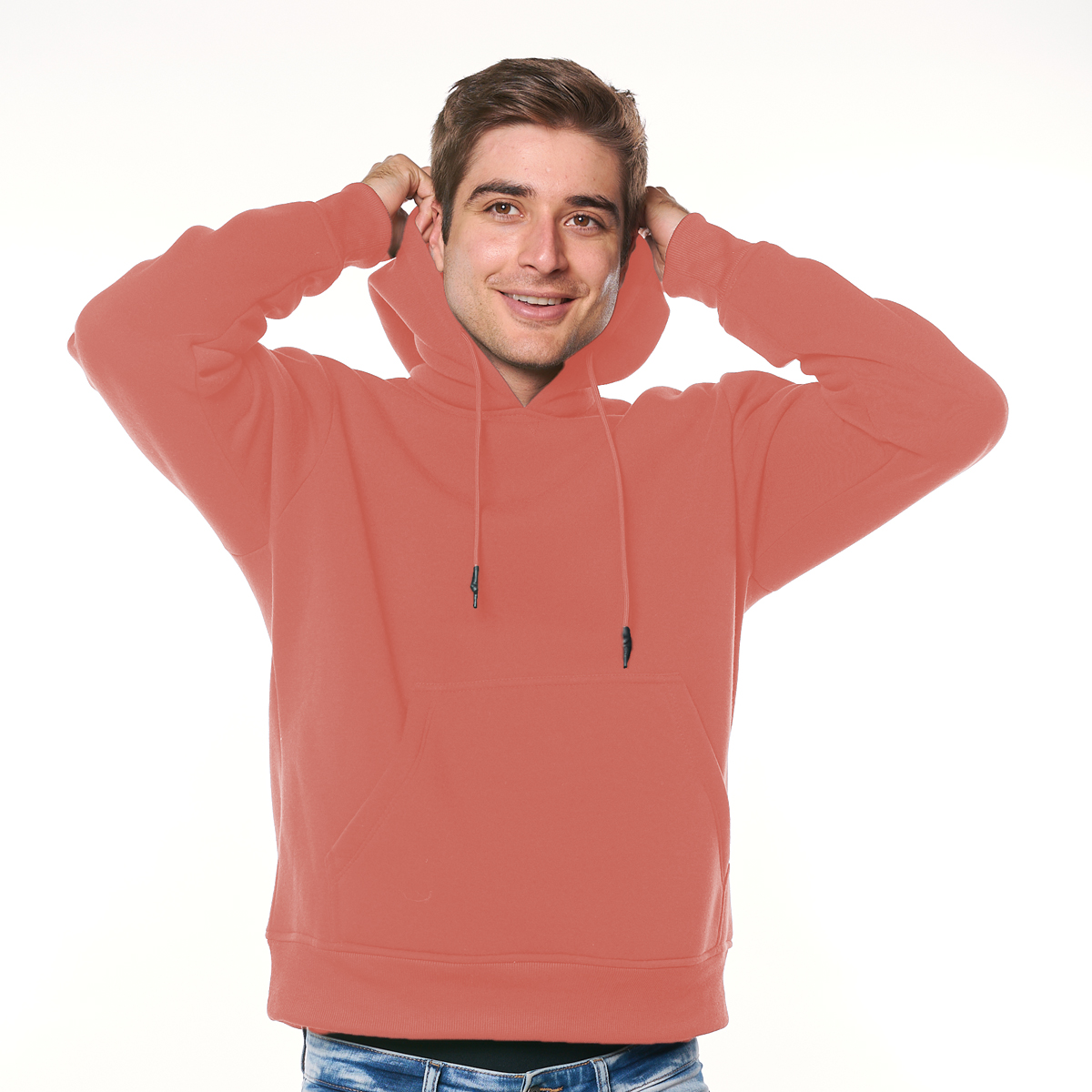 Foto 2 pulgar | Sudadera Hoodie Cerrada Para Hombre Con Gorro 973609652731