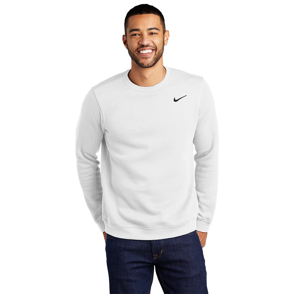 Sudadera Nike Club Fleece Crew Blanca - Venta Internacional