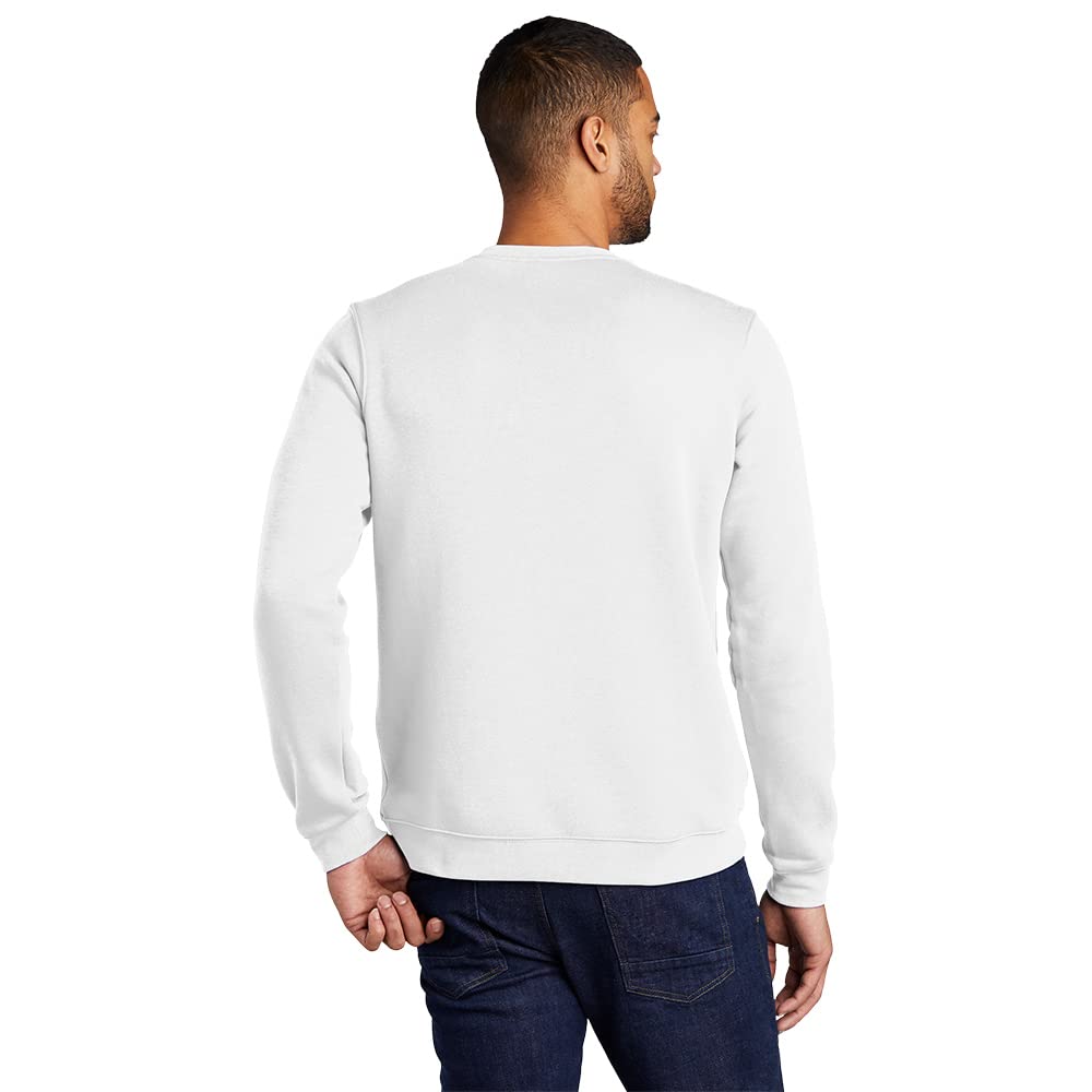 Foto 3 pulgar | Sudadera Nike Club Fleece Crew Blanca - Venta Internacional