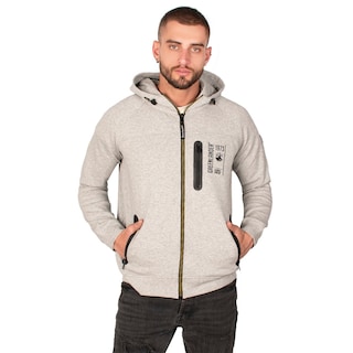 Foto 3 | Sudadera Greenlander Con Capucha Cierre Completo Y Bolsillos Con Cremallera Casual Para Hombre