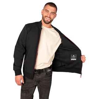 Foto 2 | Chamarra Greenlander Casual Con Cierre Estilo Deportivo Con Detalles Rojos Para Hombre