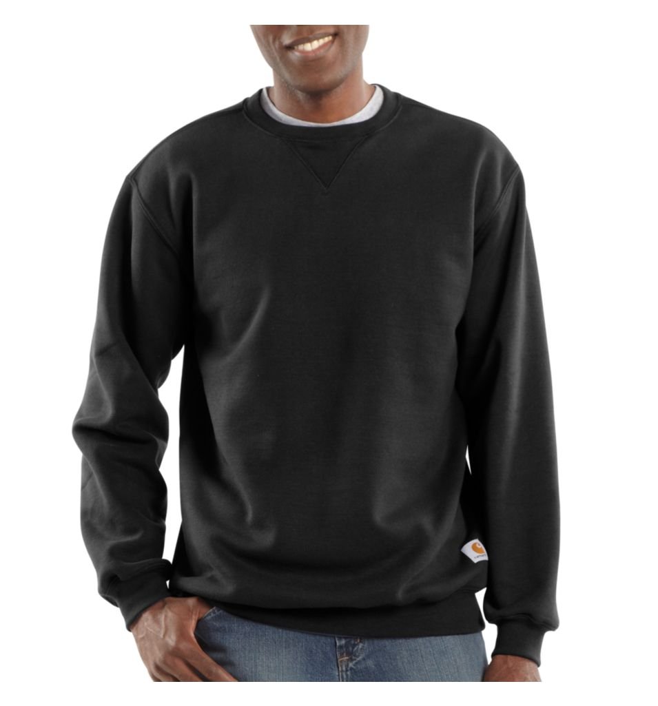 Foto 2 pulgar | Sudadera Carhartt De Peso Medio Con Cuello Redondo Para Hombre, Color Negro, Talla L - Venta Internacional.