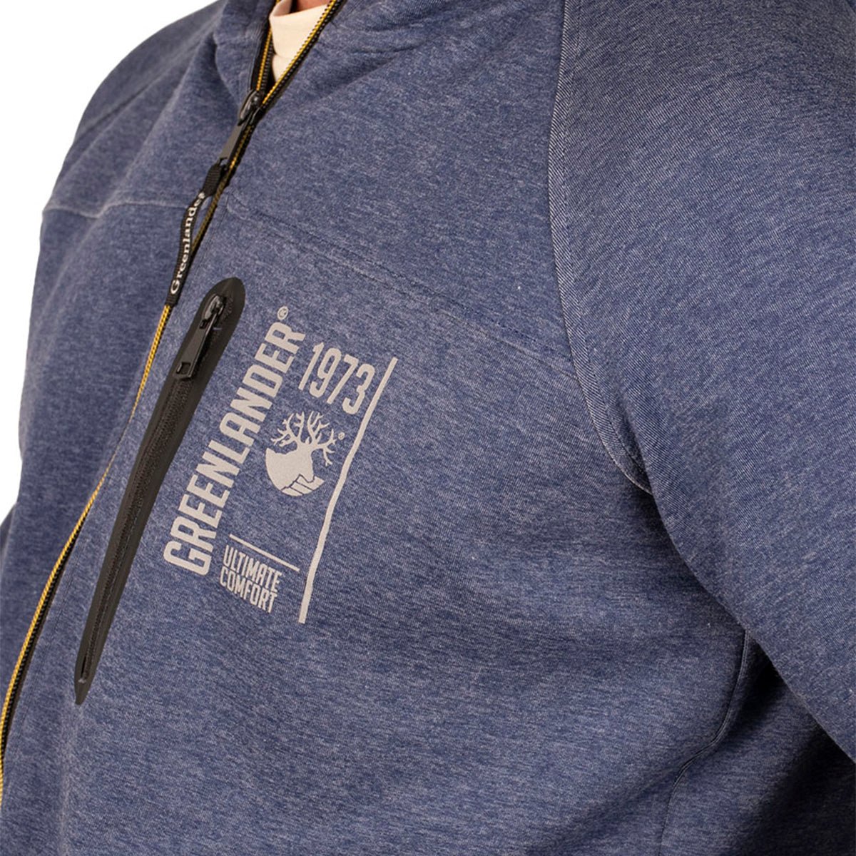 Foto 7 pulgar | Sudadera Greenlander Con Capucha Cierre Completo Y Bolsillos Con Cremallera Casual Para Hombre