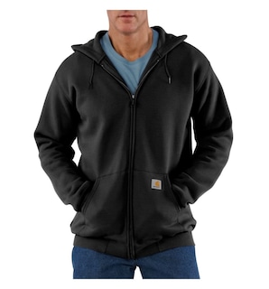 Foto 1 | Sudadera Carhartt Para Hombre, Holgada, De Peso Medio, Con Cierre Completo, Negra - Venta Internacional.