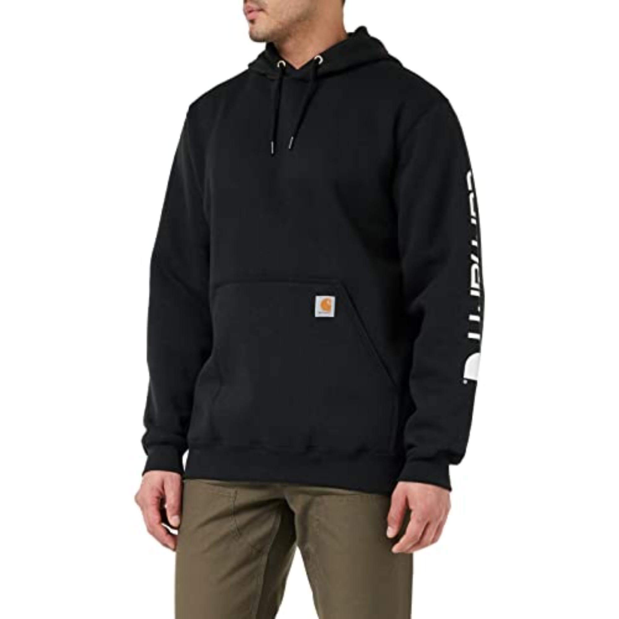 Foto 2 pulgar | Sudadera Carhartt Para Hombre, Holgada, Con Logotipo De Peso Medio, Negra - Venta Internacional.