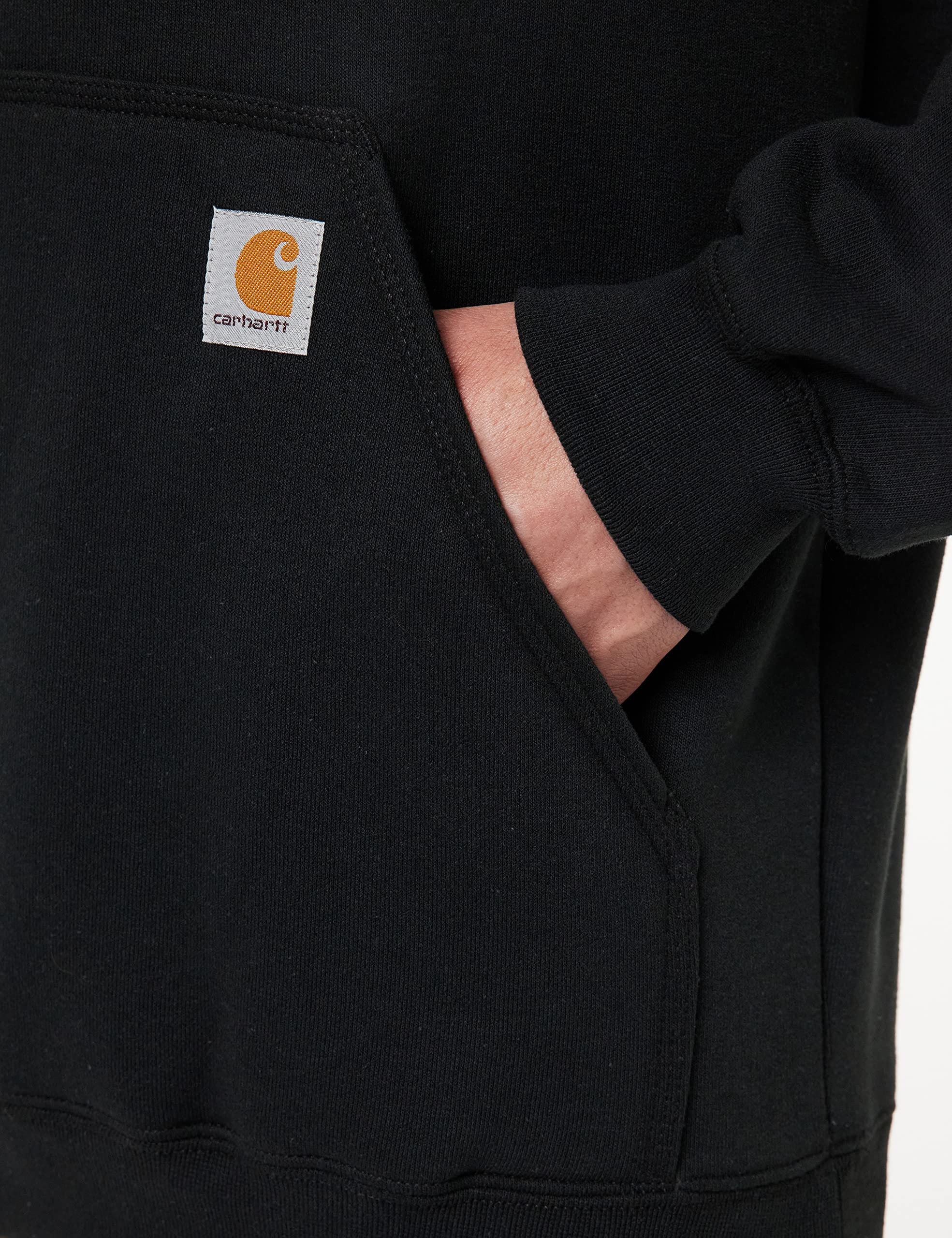 Foto 4 pulgar | Sudadera Carhartt Para Hombre, Holgada, Con Logotipo De Peso Medio, Negra - Venta Internacional.