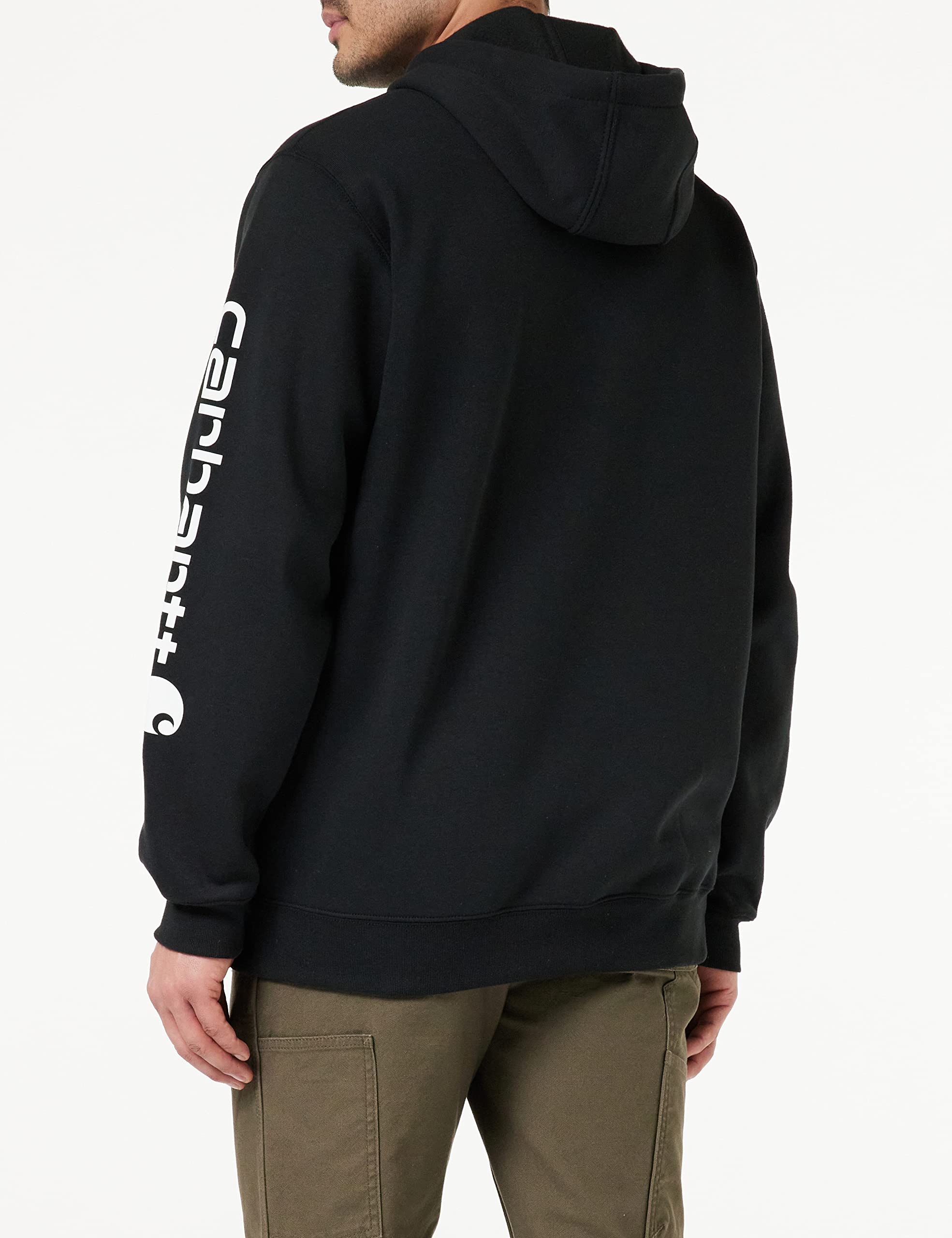 Foto 5 pulgar | Sudadera Carhartt Para Hombre, Holgada, Con Logotipo De Peso Medio, Negra - Venta Internacional.