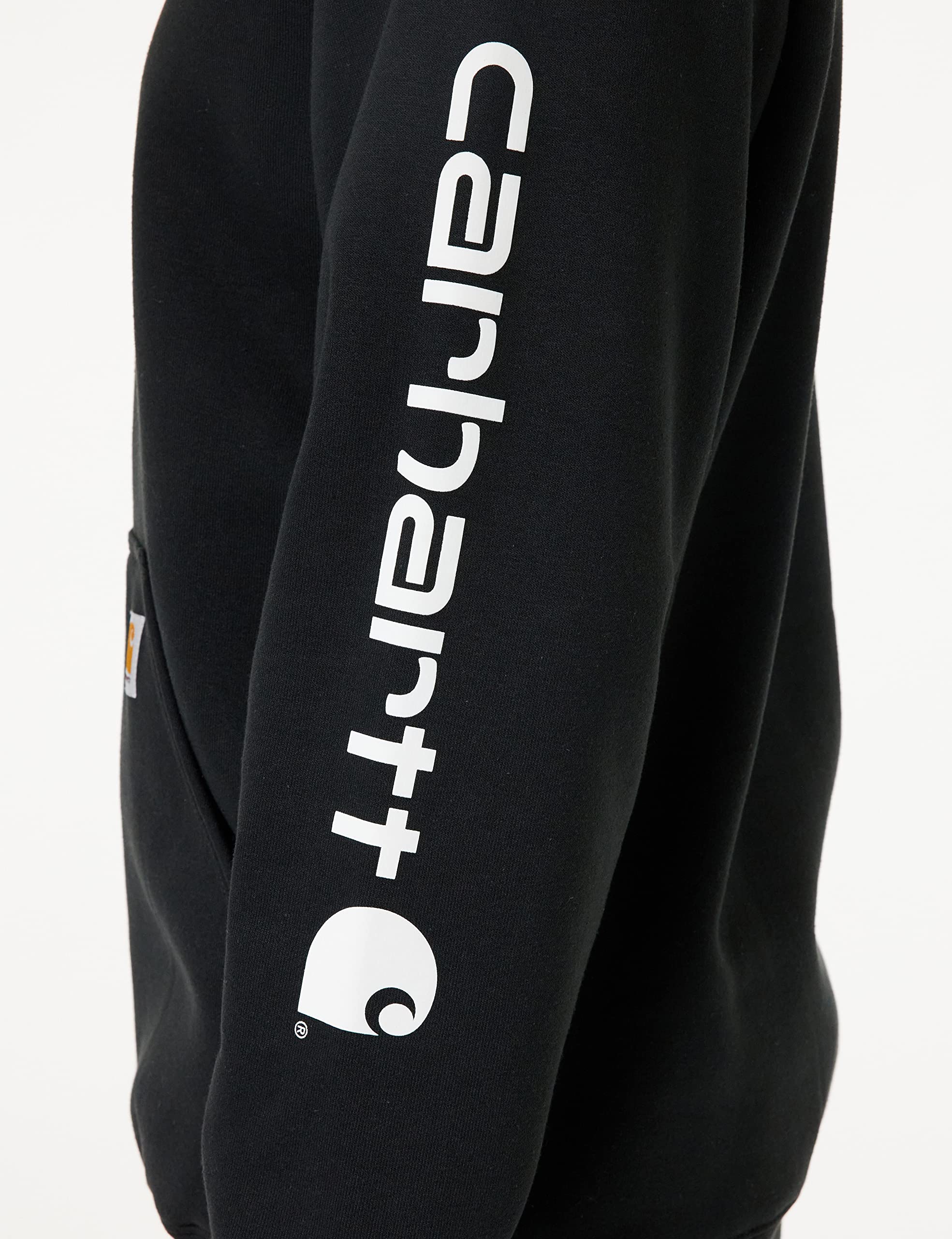 Foto 6 pulgar | Sudadera Carhartt Para Hombre, Holgada, Con Logotipo De Peso Medio, Negra - Venta Internacional.