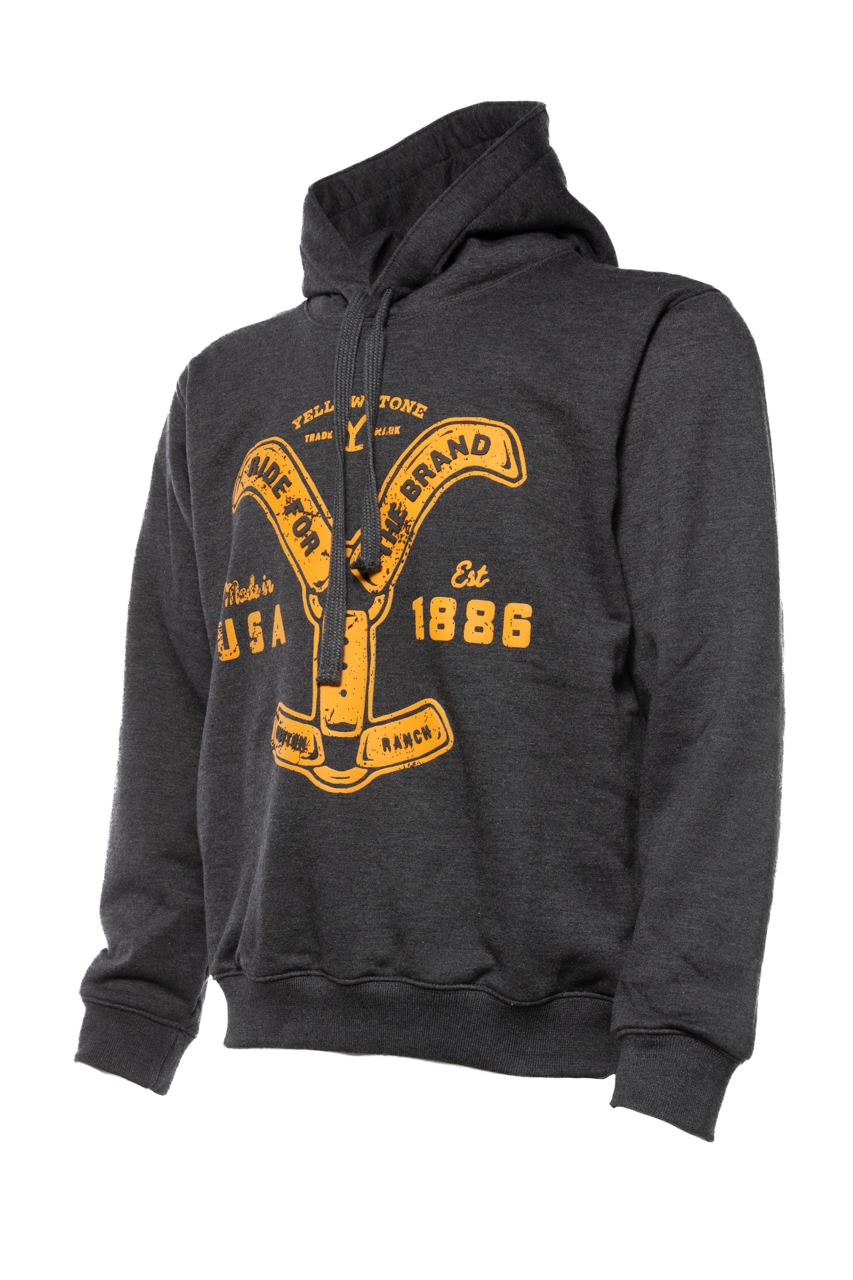 Foto 3 | Hoodie Yellowstone Ride The Brand Gris Oxford