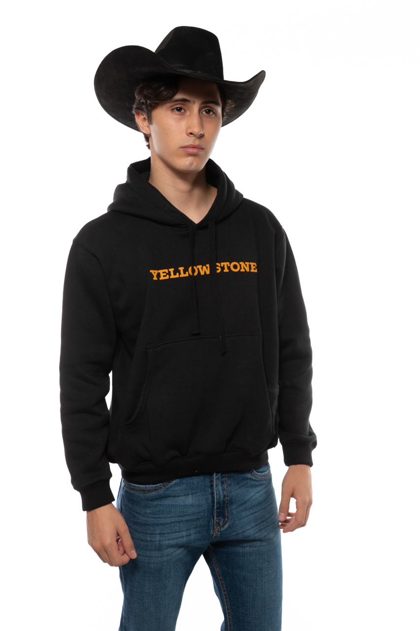 Foto 7 pulgar | Hoodie Yellowstone Yellowstone Negro