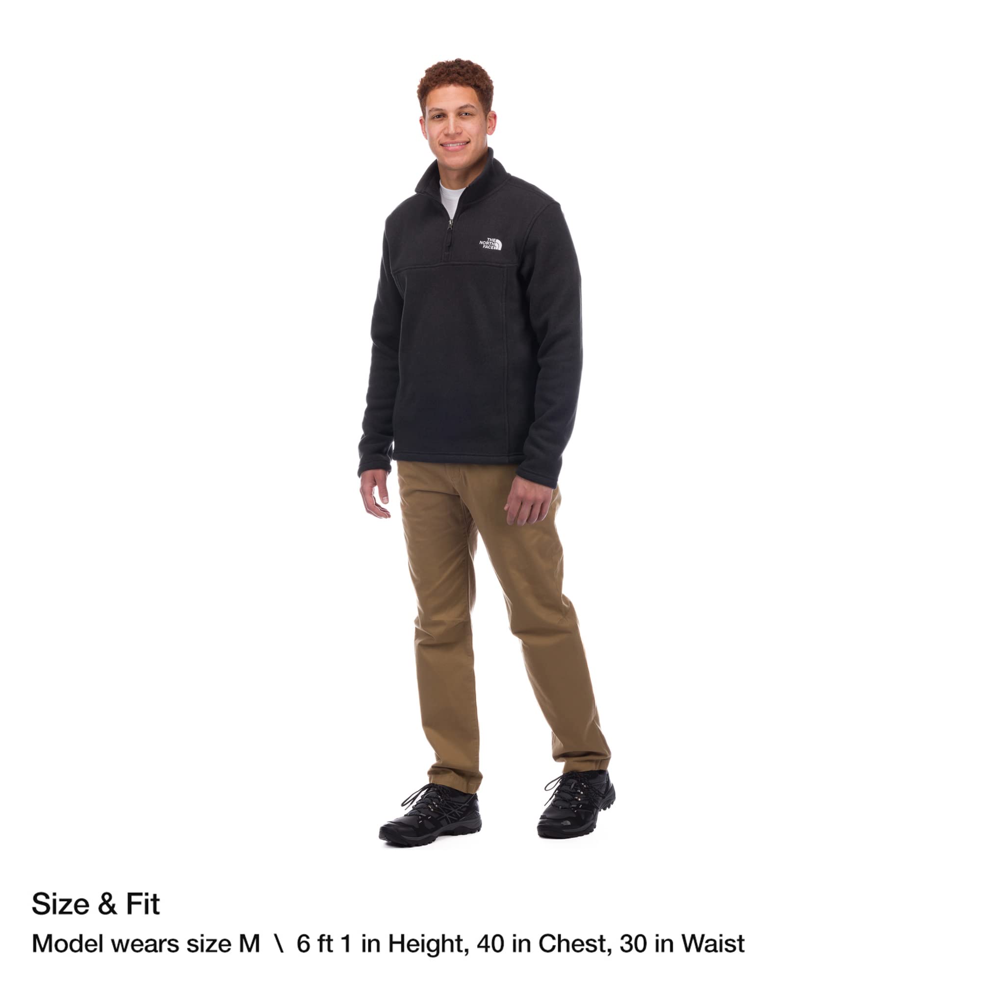 Foto 3 | Sudadera The North Face Tsillan ¼ Zip Para Hombres - Negro - Venta Internacional.