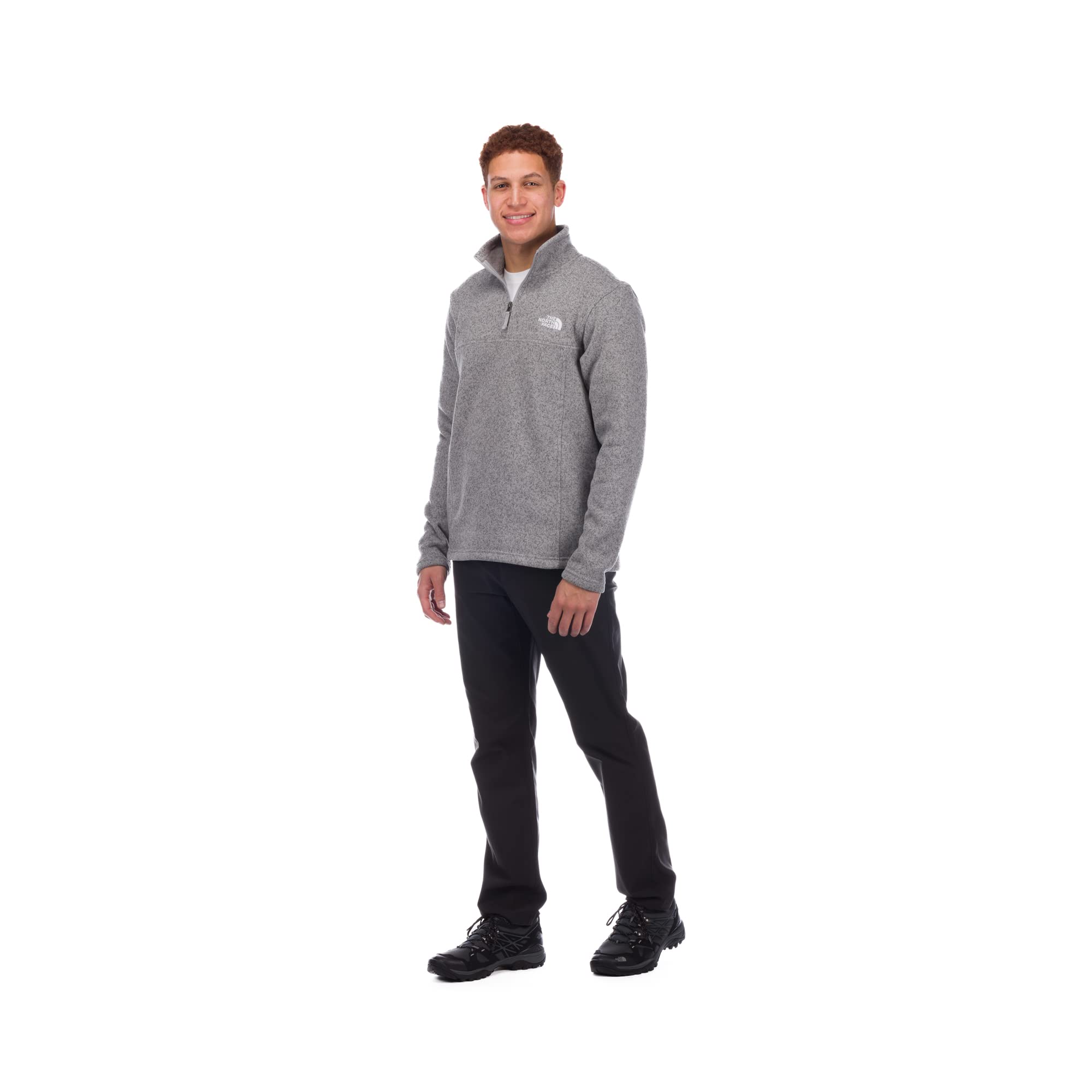 Foto 3 pulgar | Sudadera Tsillan Con Cremallera ¼ Para Hombre De The North Face, Color Gris Jaspeado, Talla Xl - Venta Internacional.