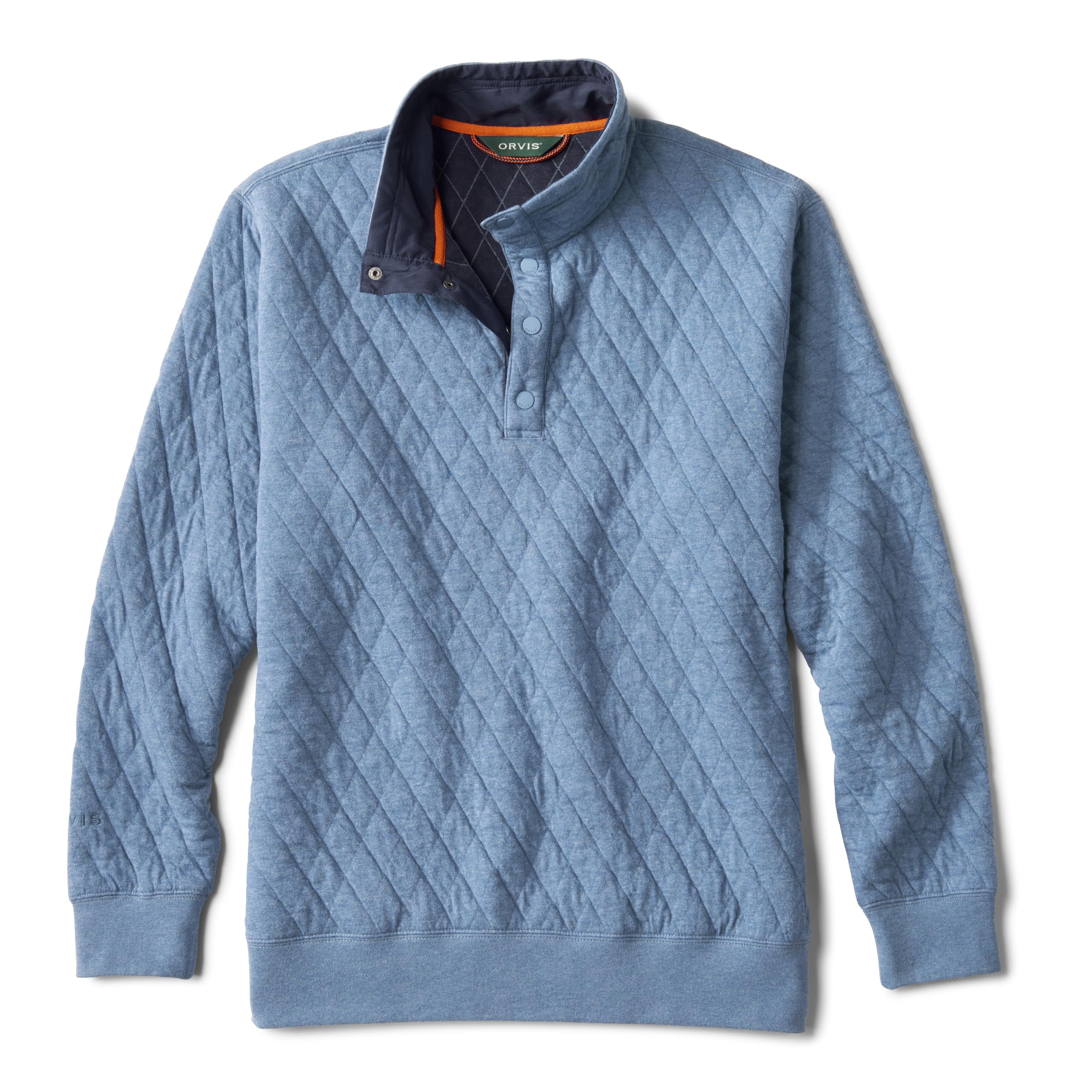 Foto 2 pulgar | Sudadera Orvis Outdoor Quilted Snap Para Hombre Bluestone - L - Venta Internacional.