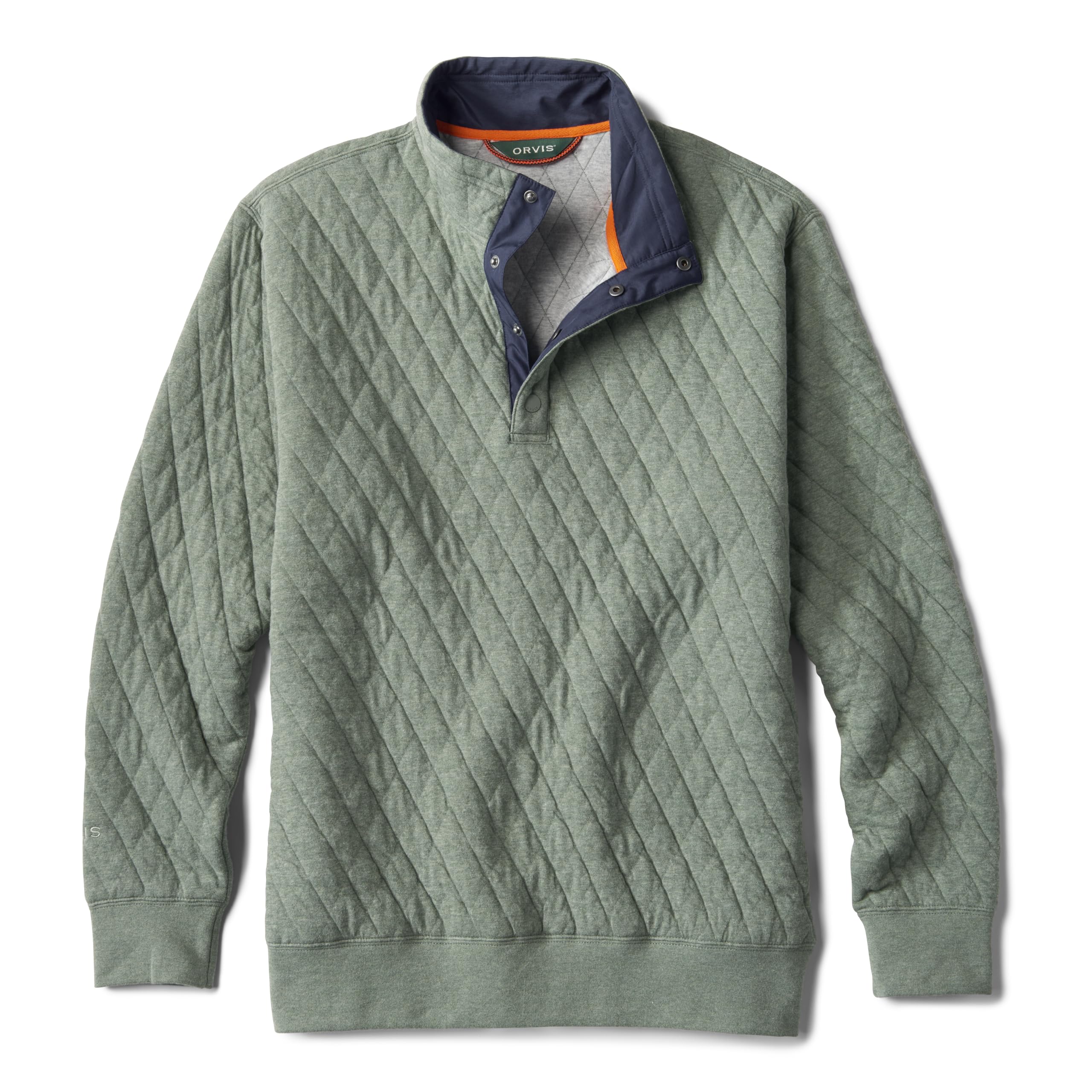 Sudadera Orvis Outdoor Quilted Snap Para Hombre Aloe, Talla Xl - Venta Internacional.