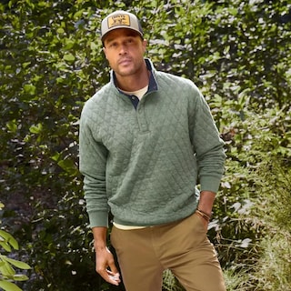 Foto 2 | Sudadera Orvis Outdoor Quilted Snap Para Hombre Aloe, Talla Xl - Venta Internacional.